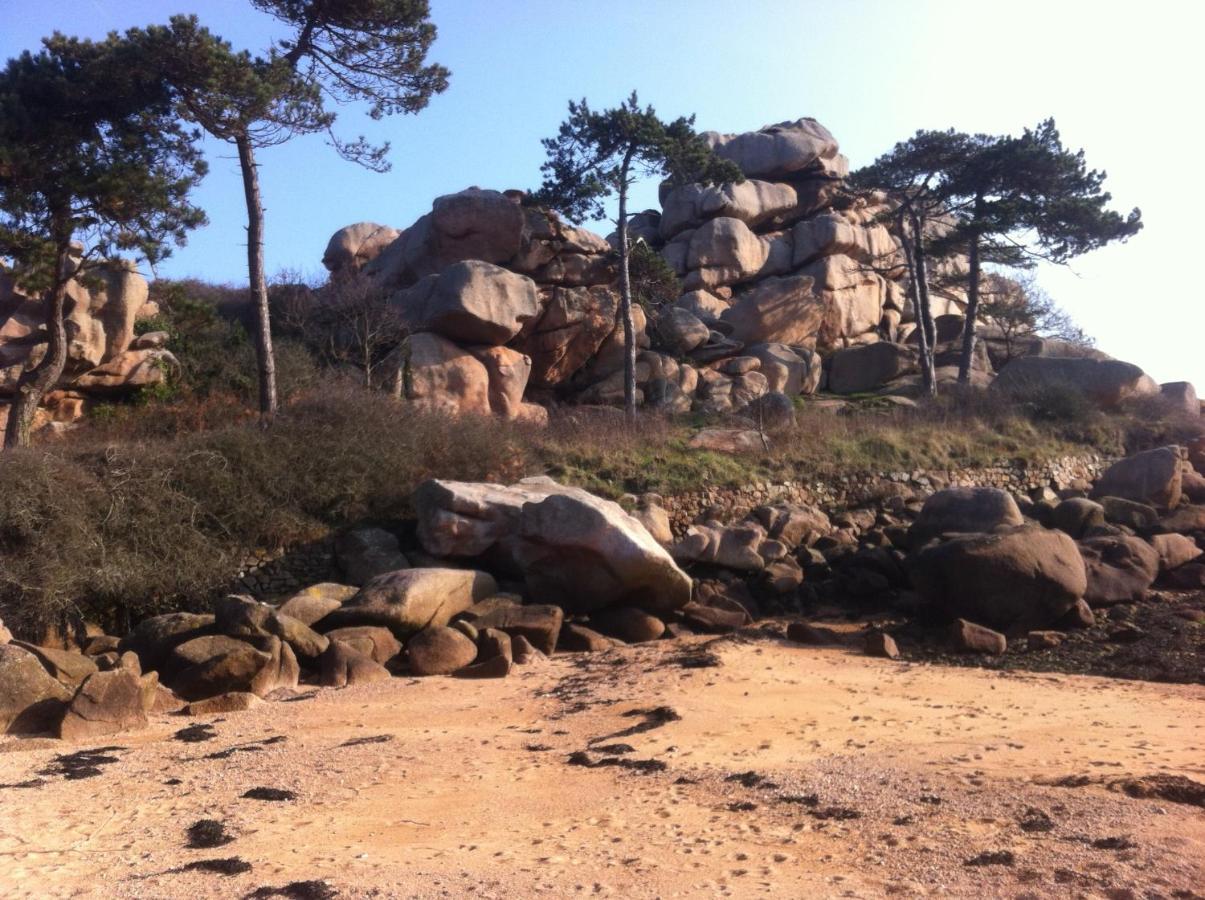 Trestraou, Cote De Granit Rose, Studio Vue Mer, Rez-De-Chaussee 佩罗斯－吉雷克 外观 照片
